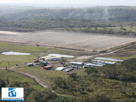 Multitunnel greenhouse in Mexico